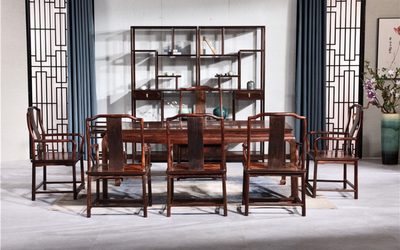 干泡茶臺(tái)+博古架